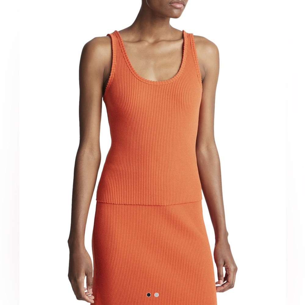 Vince Scoop Neck Rib Tank (L)